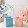 Flower Packaging Bag – Foldable Waterproof Handle for Gifts