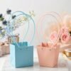 Flower Packaging Bag – Foldable Waterproof Handle for Gifts