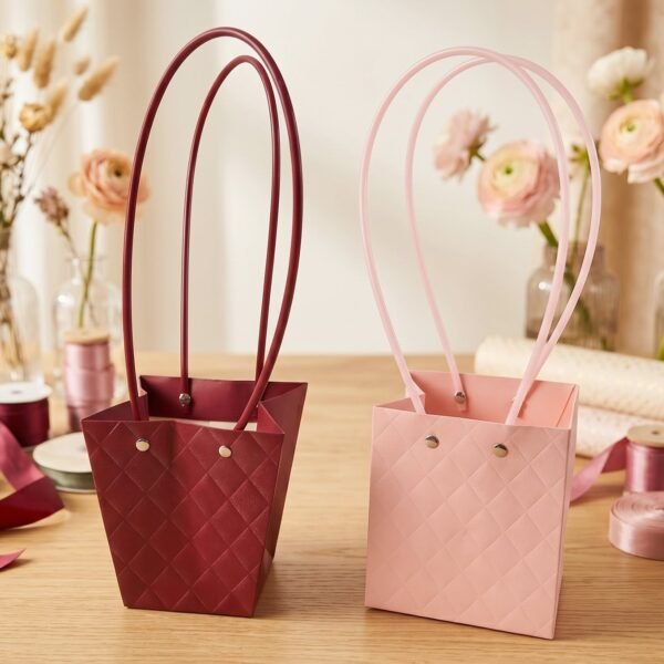 Foldable Flower Packaging Bag – Elegant & Water-Resistant Design
