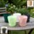 Diamond Design Plastic Flower Pot Set – Stylish 5-Piece Planters with Drain Tray