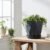 Diamond Design Plastic Flower Pot Set – Stylish 5-Piece Planters with Drain Tray