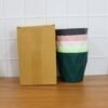 Diamond Design Plastic Flower Pot Set – Stylish 5-Piece Planters with Drain Tray