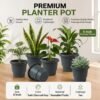 Plastic Flower Pot Planter Set – Ideal for Indoor & Outdoor Gardens