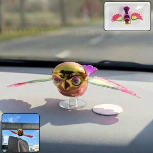 FlyingBird-WOSKU-01 Wind Flying Bird Dashboard Decoration – Lifelike Wing Motion