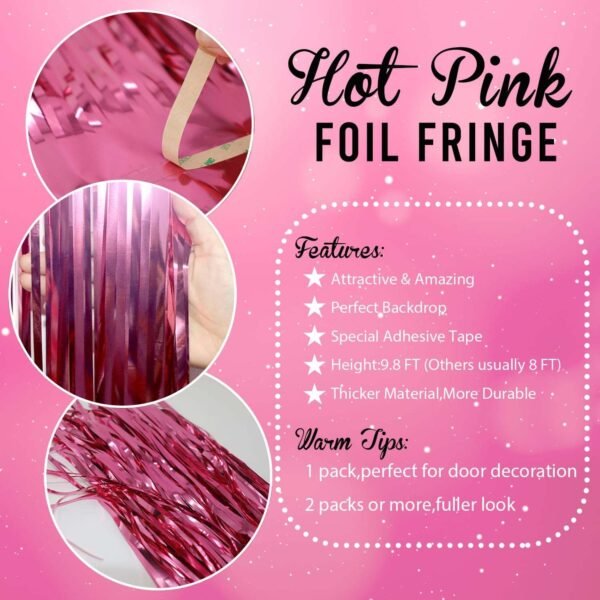 Foil Fringe Curtain – Metallic Shimmer Party Backdrop