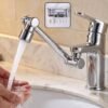 Rotatable Faucet Splash Head Extension, Swivel Arm Tap Nozzle Attachment (1 Pc)