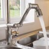 Rotatable Faucet Splash Head Extension, Swivel Arm Tap Nozzle Attachment (1 Pc)