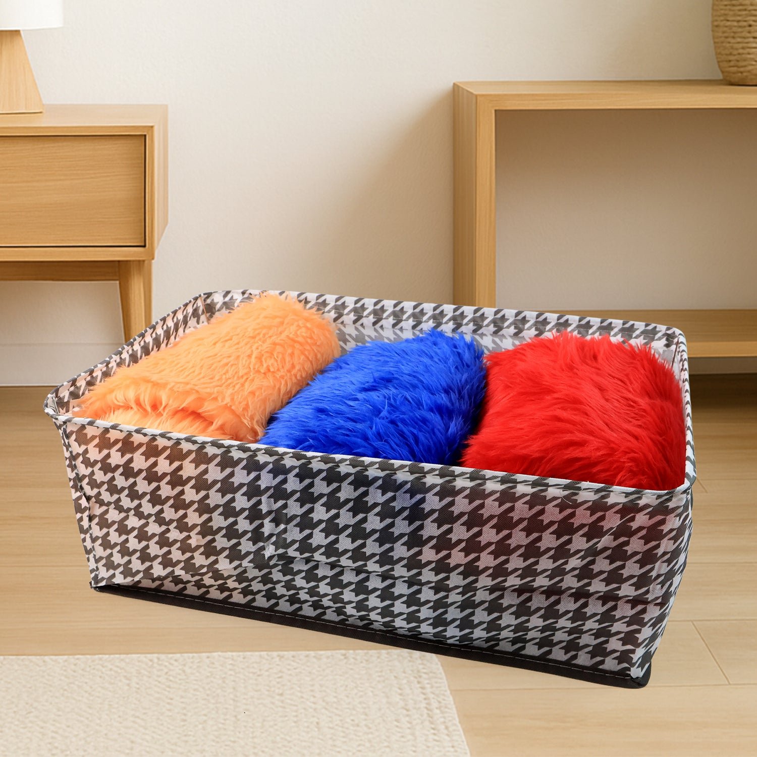 Folding-Storage-Box-04 Foldable Canvas Storage Basket – 42x28cm Organizer | Organivo