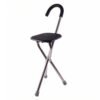 Folding Walking Stick with Seat 3 Leg Cane Stool Chair Support Stand (1 Pc)