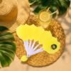 Lemon-Shape Hand Fan – Portable Foldable Cooling with Keychain