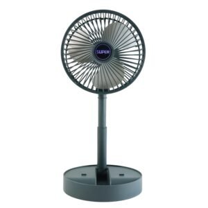 USB Folding Fan – Portable Desk Fan with Adjustable Speed & Phone Holder