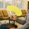 Lemon-Shape Hand Fan – Portable Foldable Cooling with Keychain