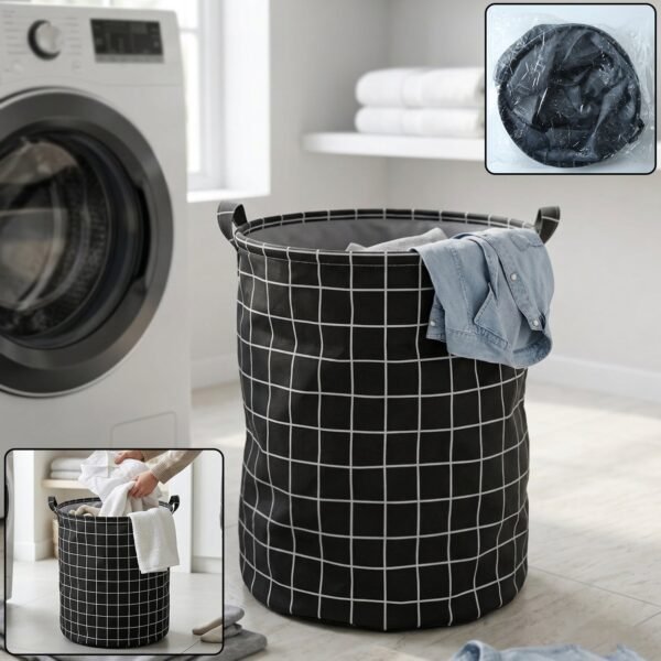 Foldable Laundry Basket – Spacious & Space-Saving for Home