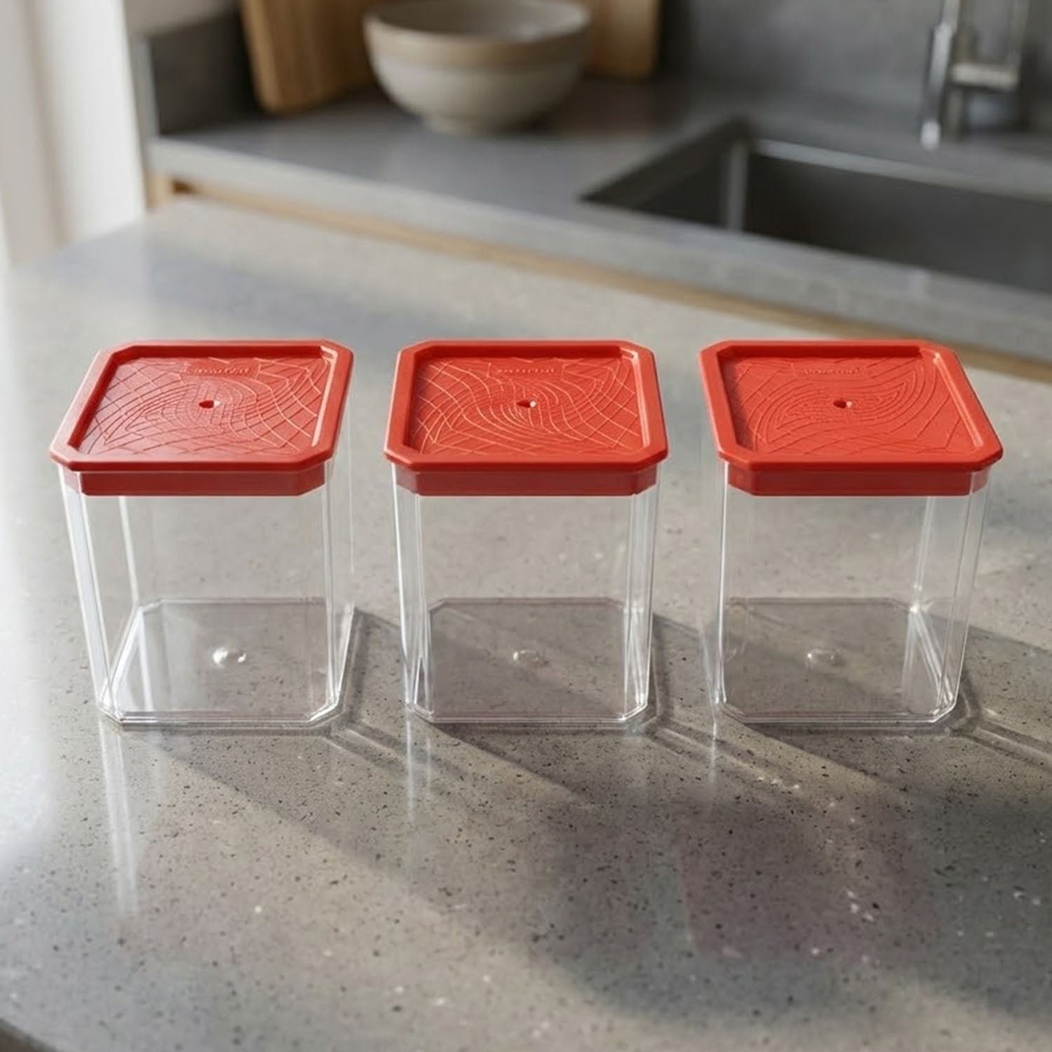 Airtight Food Storage Container Set – 3 Pieces, 350 ml Each