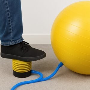 Foot Air Pump – Portable & Durable for Exercise Balls | FitFuzion