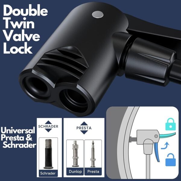 Foot Air Pump – High Pressure & Portable | Velvet Wheels