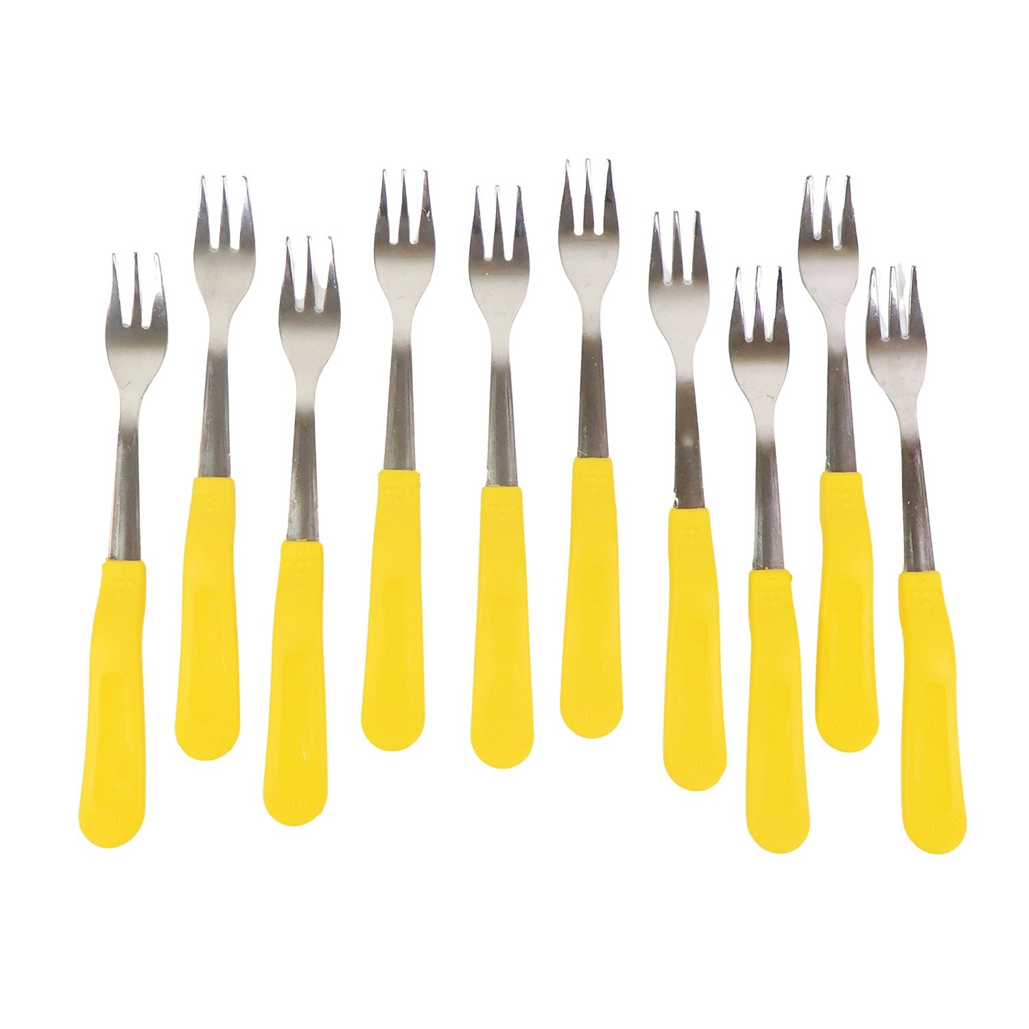 Stainless Steel Big Fork Set – Durable 10-Piece Dining Forks