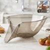 Multipurpose Fruit Vegetable Strainer – Built-in Drain for Easy Rinsing