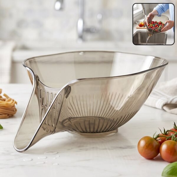 Multipurpose Fruit Vegetable Strainer – Built-in Drain for Easy Rinsing
