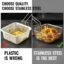 FryingBaske-06 Deep Fryer Basket – Stainless Steel with Long Handle for Safe Frying