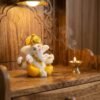 Lord Ganesha Decorative Idol – Mini Murti with Golden Crown