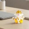 Lord Ganesha Decorative Idol – Mini Murti with Golden Crown