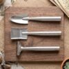 Garden-Tools-3 Stainless Steel 3 in 1 Garden Hand Tool Set Spade Rake and Fork (3 Pc Set)