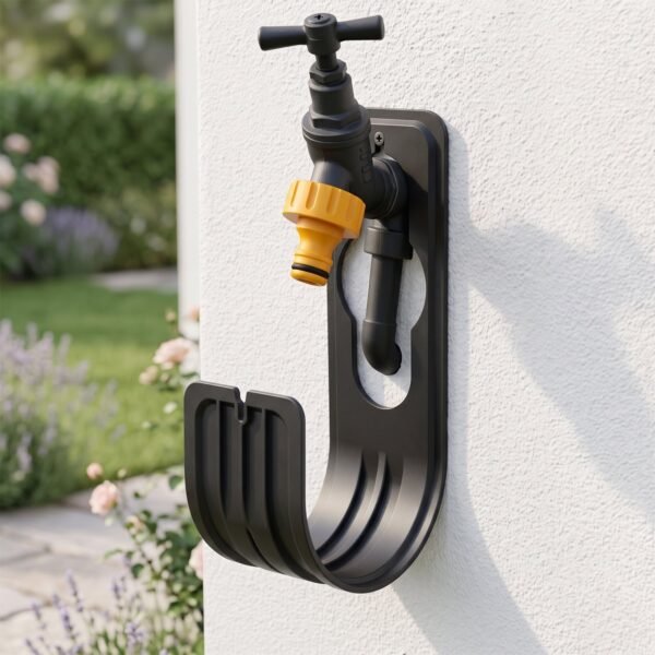 Plastic Garden Hose Holder, Wall Mounted Hose Hanger for Pipe Storage (3 Pcs)