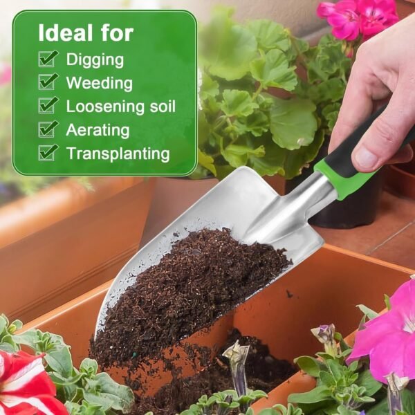Garden Hand Trowel – Ergonomic Steel Blade for Easy Digging