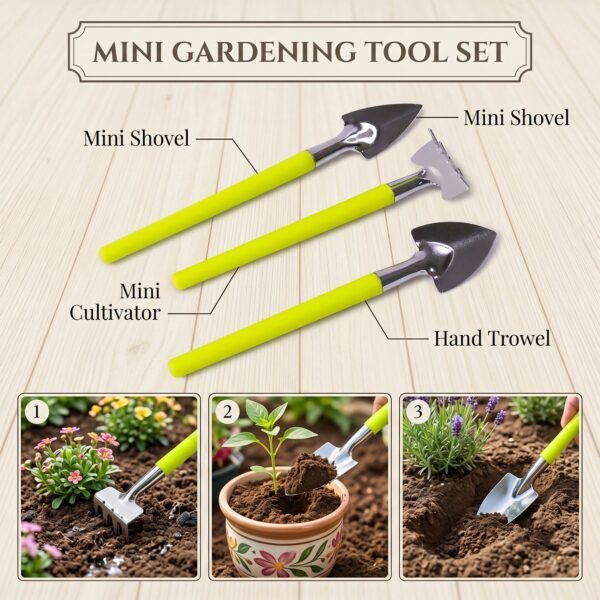 Mini Gardening Tool Set – Complete 3-in-1 Gardening Hand Tools