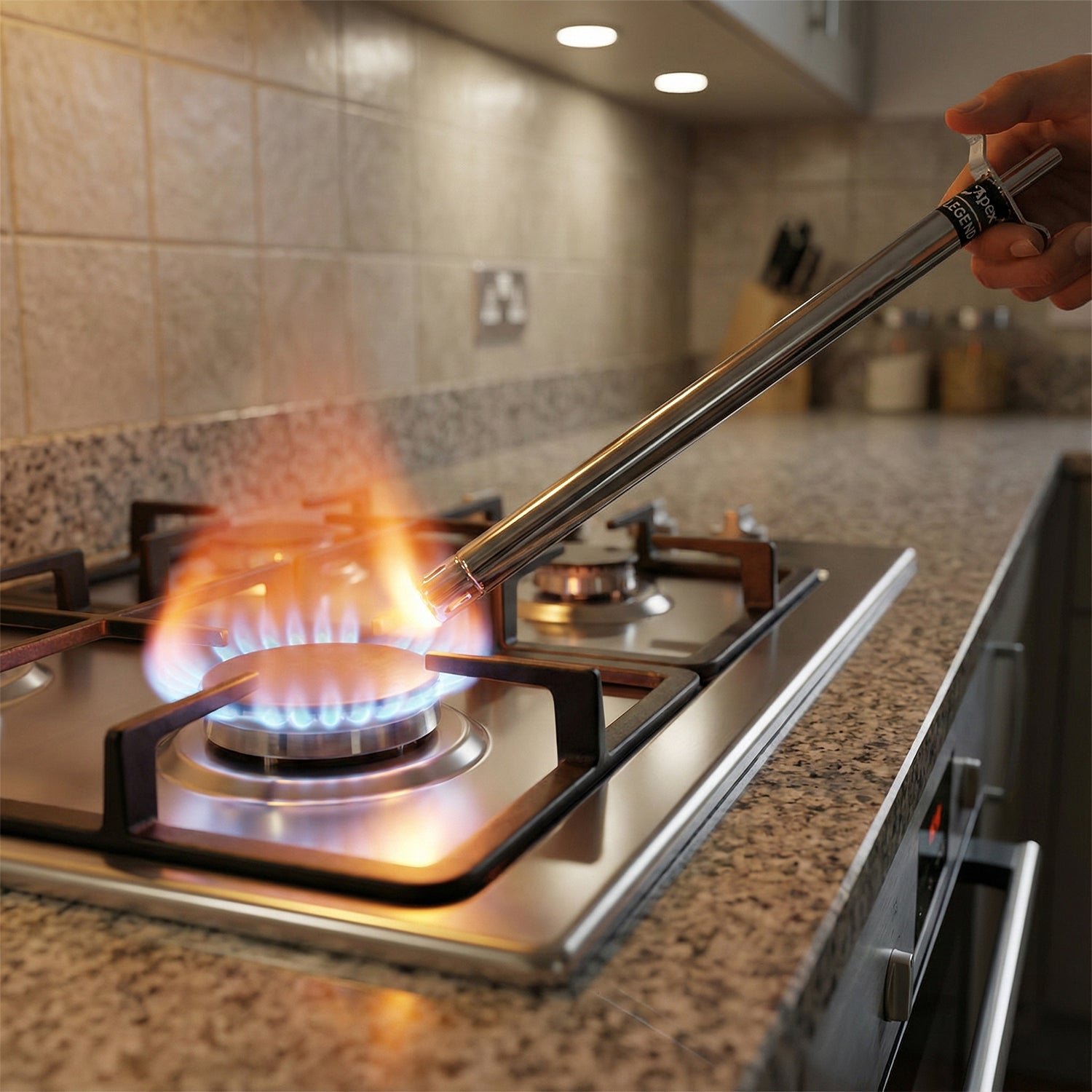 Gas Stove Lighter – Extra-Long 1.5-Foot Stainless Steel Reach