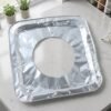 GasBurnerLiners-03 Aluminium Gas Stove Protector Covers – 10 Pc Disposable 23x23 cm