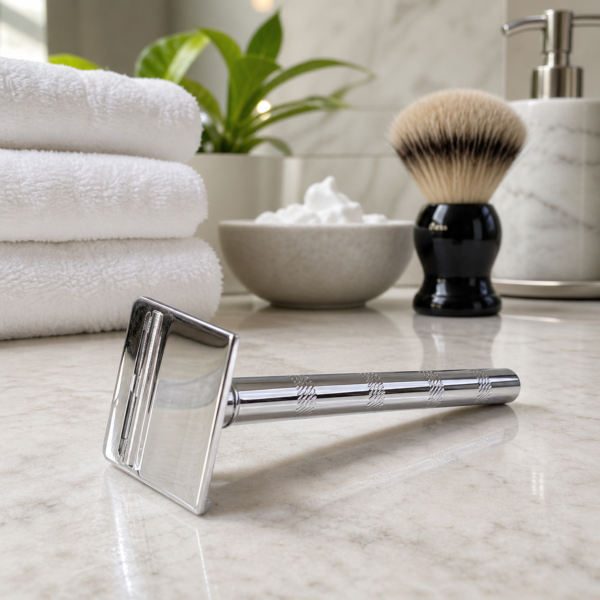 Double Edge Safety Razor – Reusable Stainless Steel for Gentle Shaves