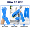 Rubber Cleaning Gloves – Reusable and Waterproof for Household Tasks