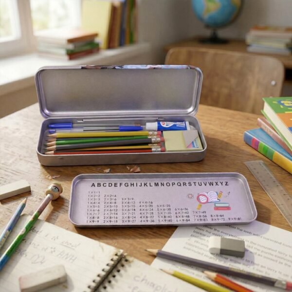 Metal Pencil Box – Stylish & Durable Stationery Organizer