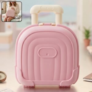 Mini Suitcase Storage Box, Cute & Reusable Travel Organizer