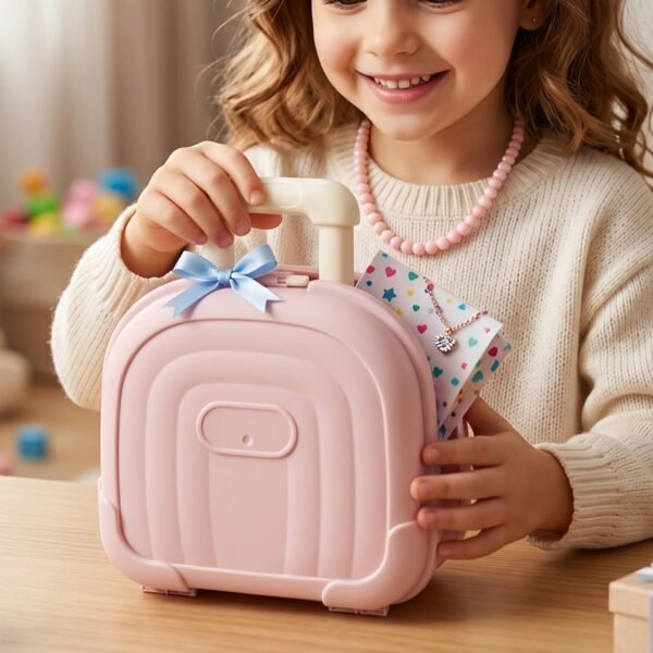 Mini Suitcase Storage Box, Cute & Reusable Travel Organizer