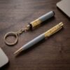 GiftCombo-05 Premium 2 In 1 Keychain and Pen – Stylish Office Gift Set