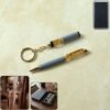 GiftCombo-WOSKU-01 Premium 2 In 1 Keychain and Pen – Stylish Office Gift Set