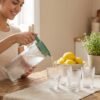 Glass-Set-2.jpg Glass Water Jug with Lid and 4 Glasses Set Ribbed Pitcher Carafe (1 Set)