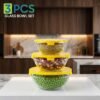 Glass Bowl Set with Lids – Versatile Kitchen Storage & Serving
