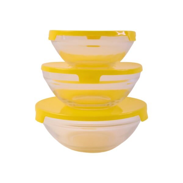 Glass Bowl Set with Lids – Versatile Kitchen Storage & Serving