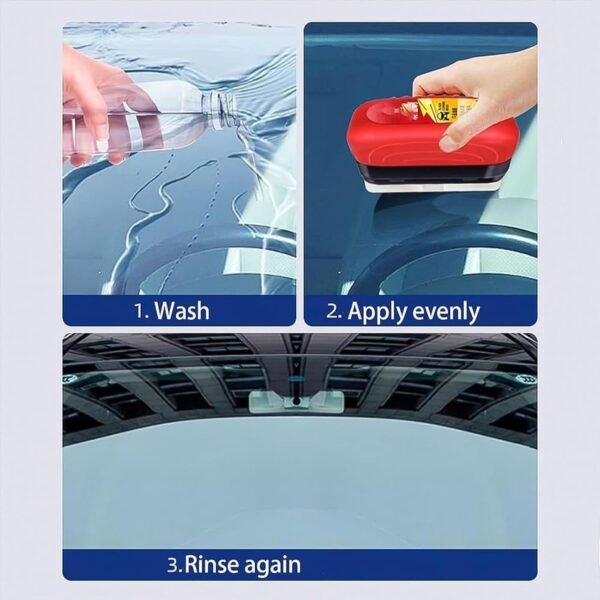 Car Windshield Glass Cleaner Sponge – 2-in-1 Water Wiper Tool