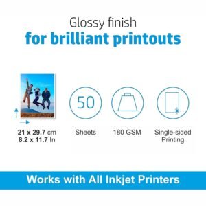 A4 Glossy Photo Paper Sheets – Vibrant High-Quality Prints