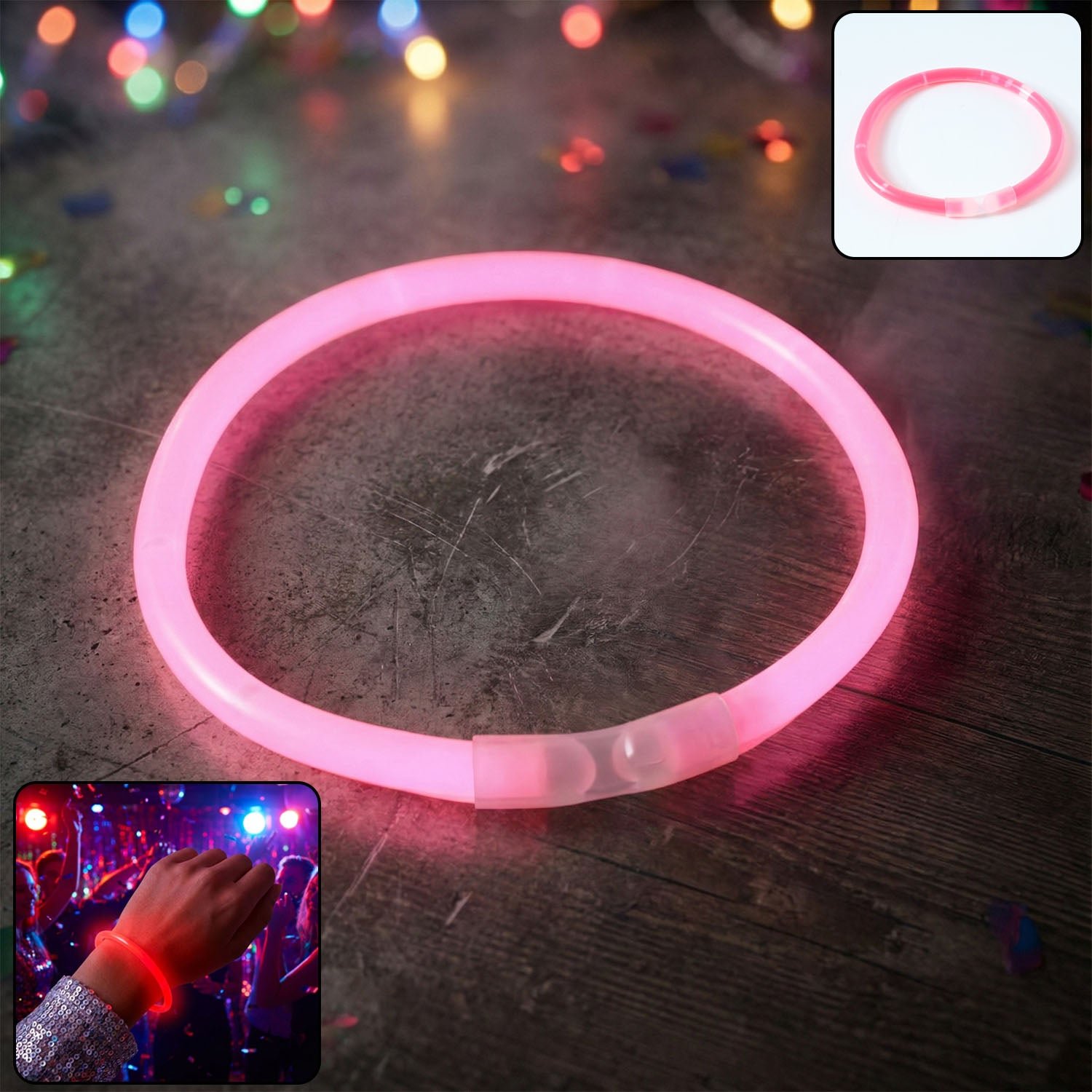 Glow LED Bracelet – Vibrant LED Party Light Wristband for Festivities