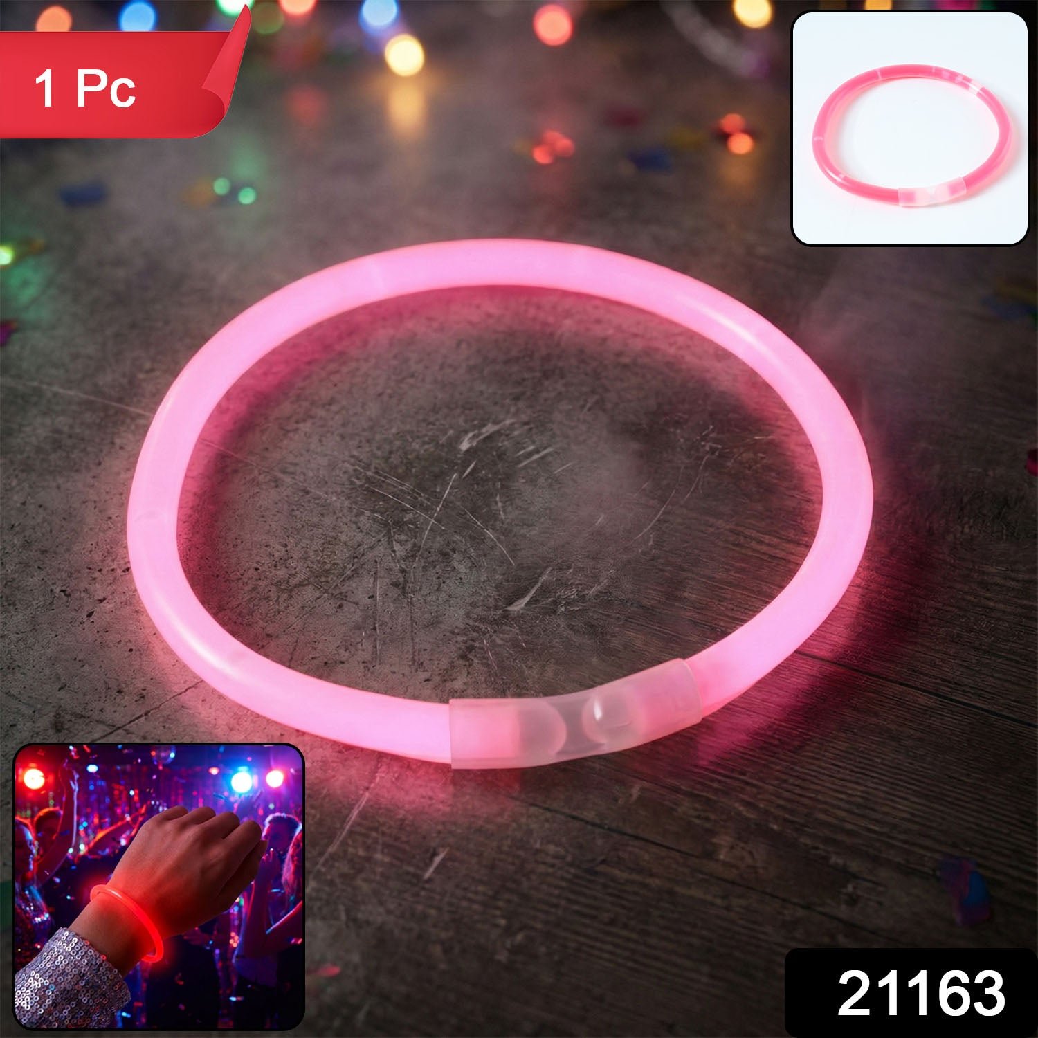 Glow LED Bracelet – Vibrant LED Party Light Wristband for Festivities