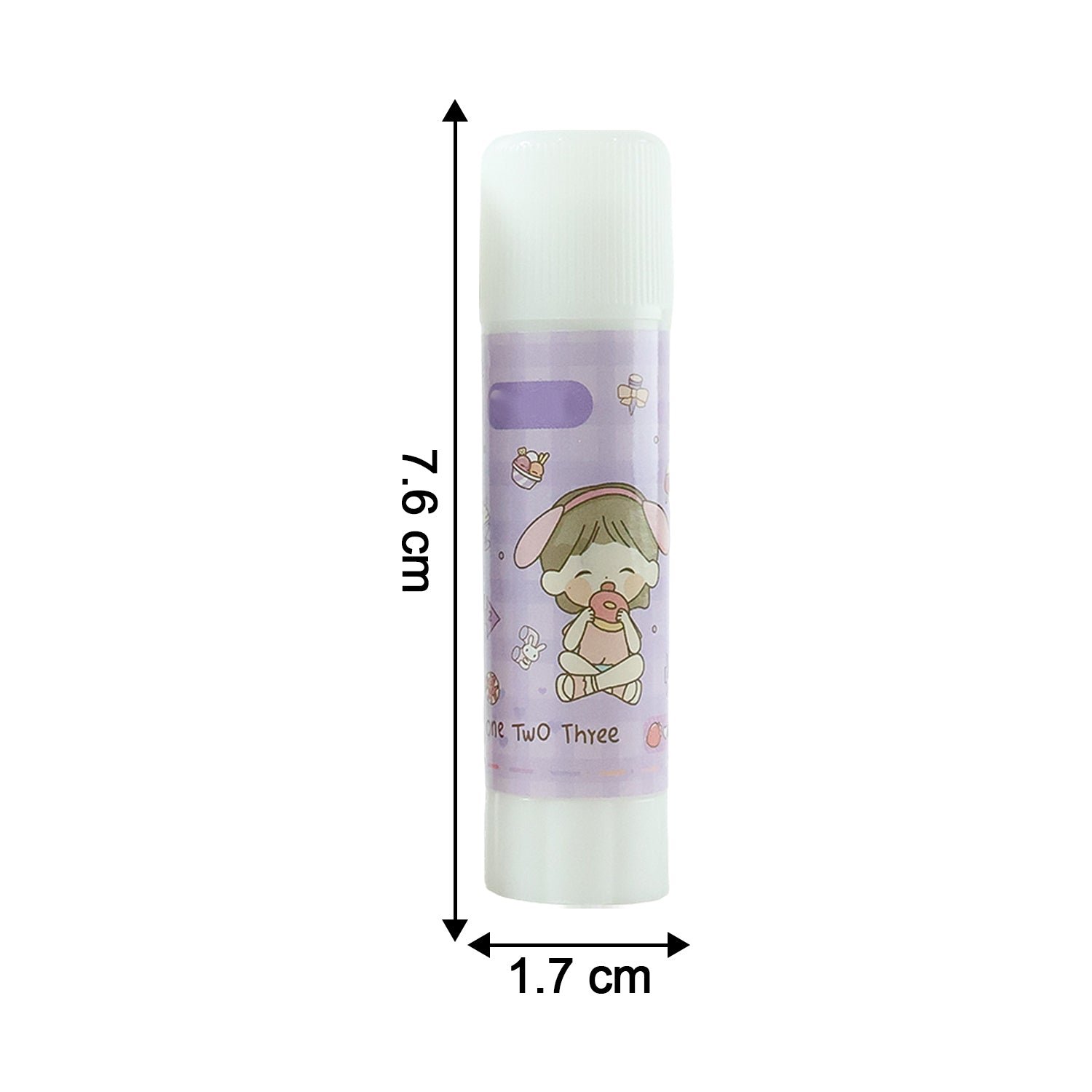 Solid Glue Stick Pack of 5 – Cartoon Design, Mess-Free Adhesive