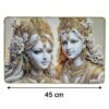 Radha Krishna Wall Art – Golden Finish Decor for Spiritual Spaces