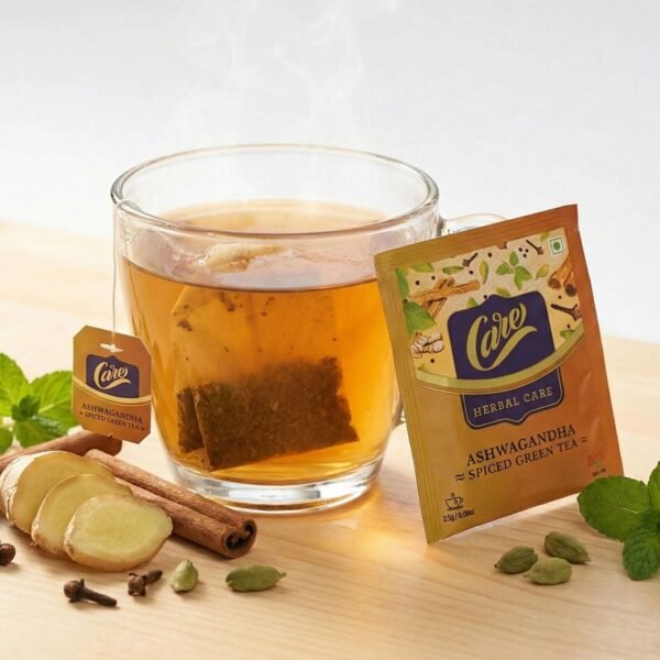 Ashwagandha Spiced Green Tea – Relaxing Antioxidant-Rich Herbal Brew