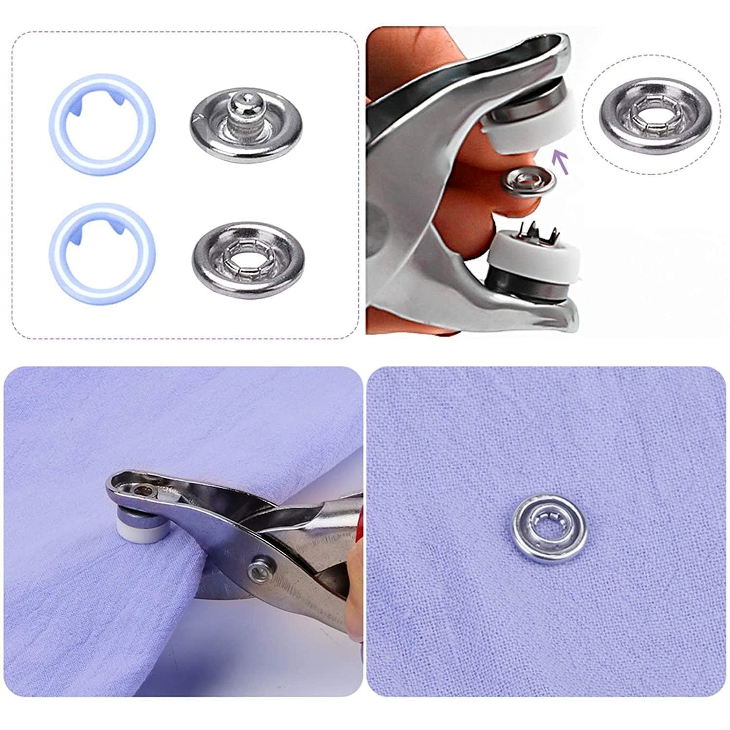Snap Button Plier Kit – Heavy Duty with 100+ Assorted Studs
